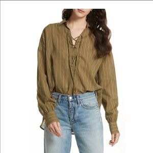 NEW Free People Under the Boardwalk Blouse